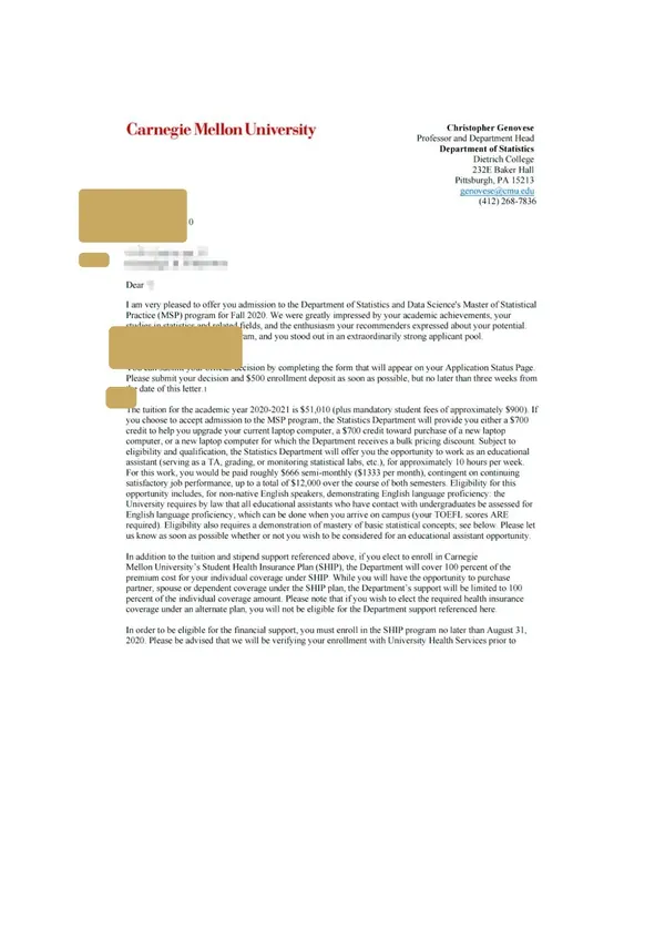 Carnegie Mellon 2020