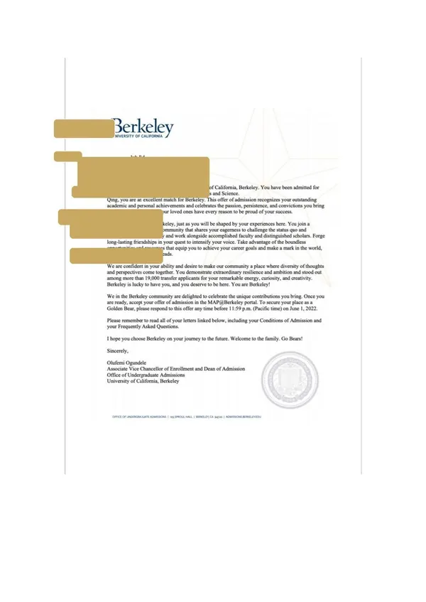 UC Berkeley 2022
